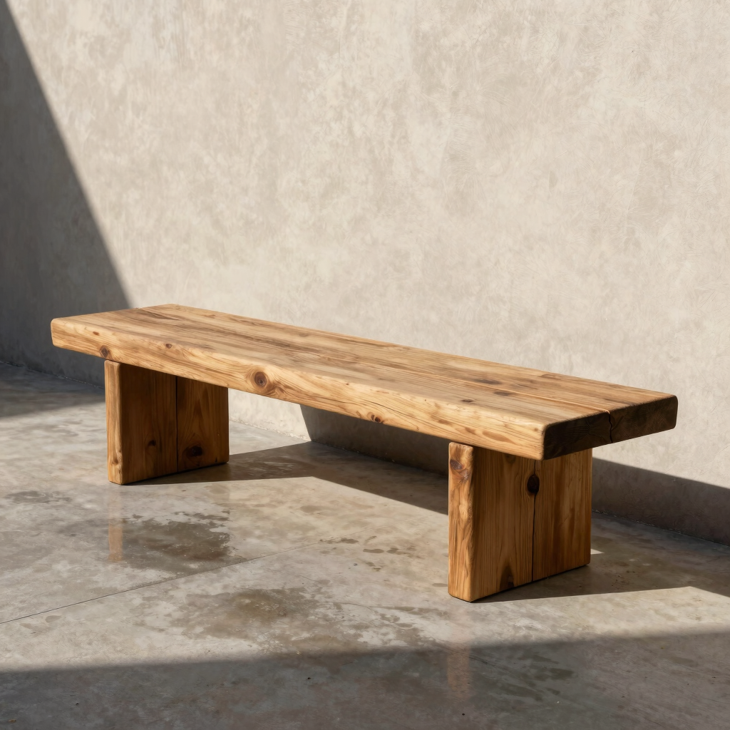 Brutist Cedar Plant Bench