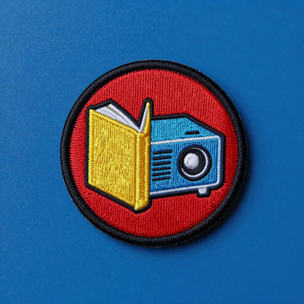 Page vs. Frame Embroidered Patch