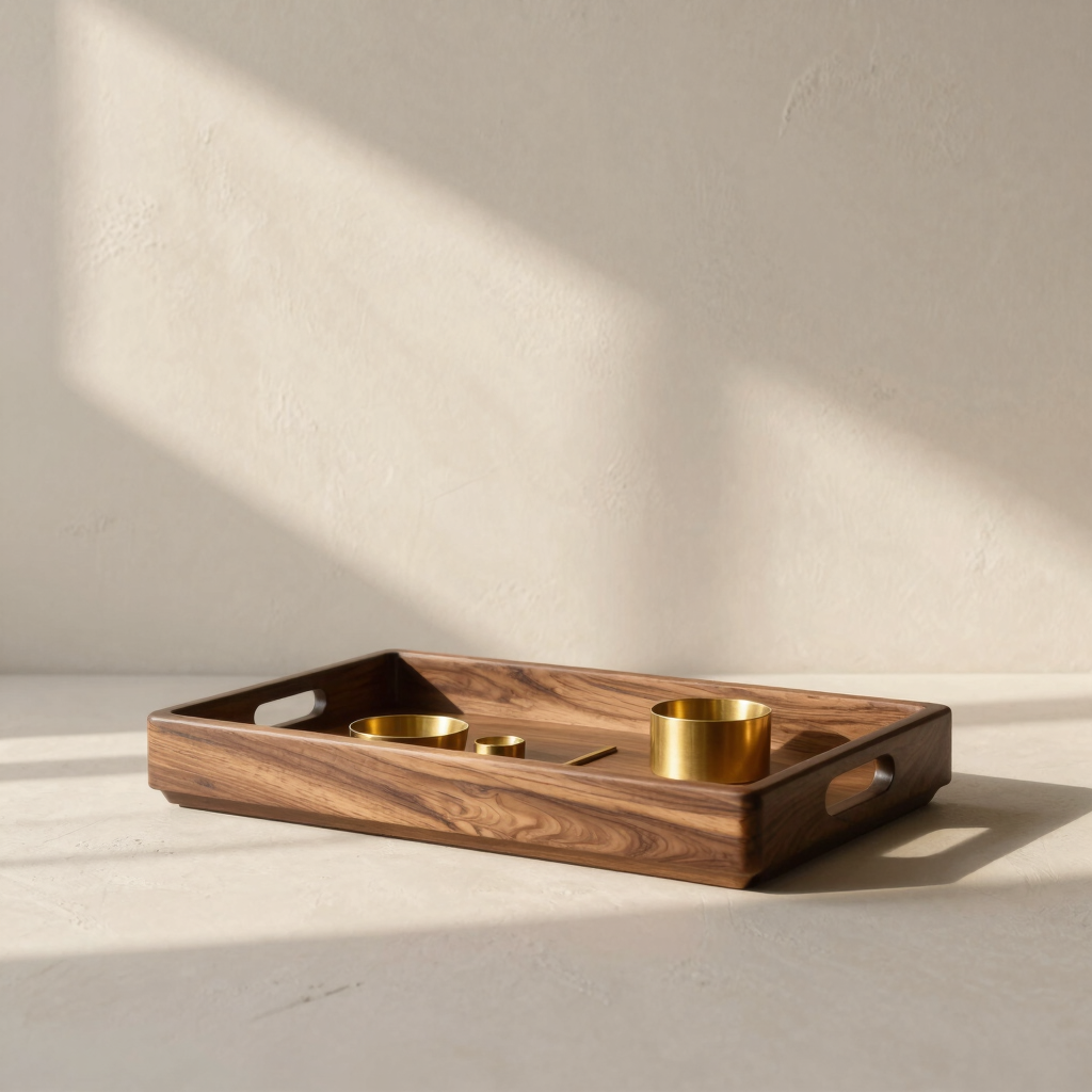 Solitaire Walnut Valet Tray