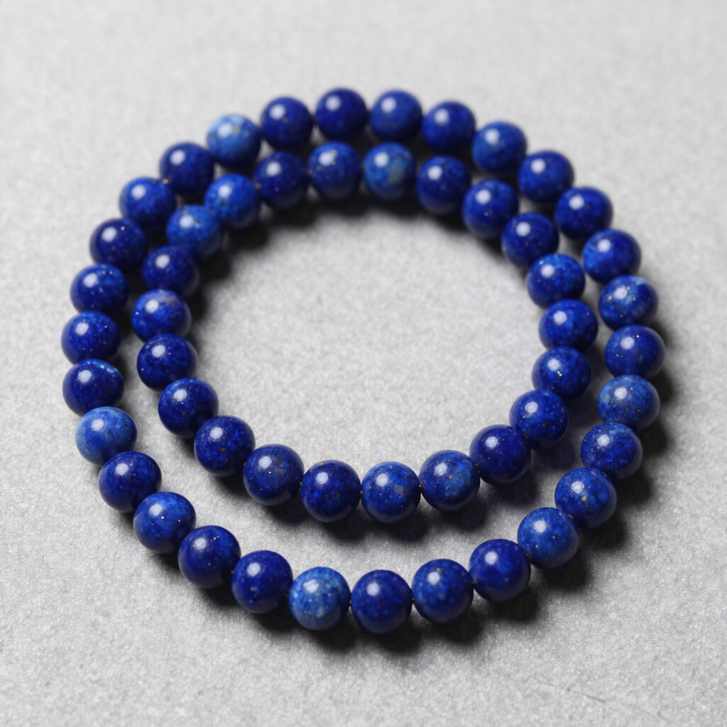 Hand-Carved Lapis Lazuli Prayer Beads
