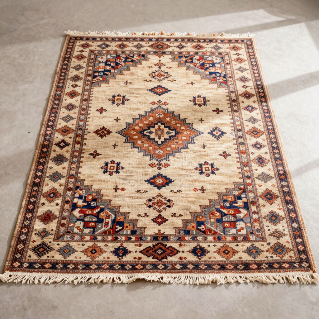 Traditional Hand-Woven Herat Carpet