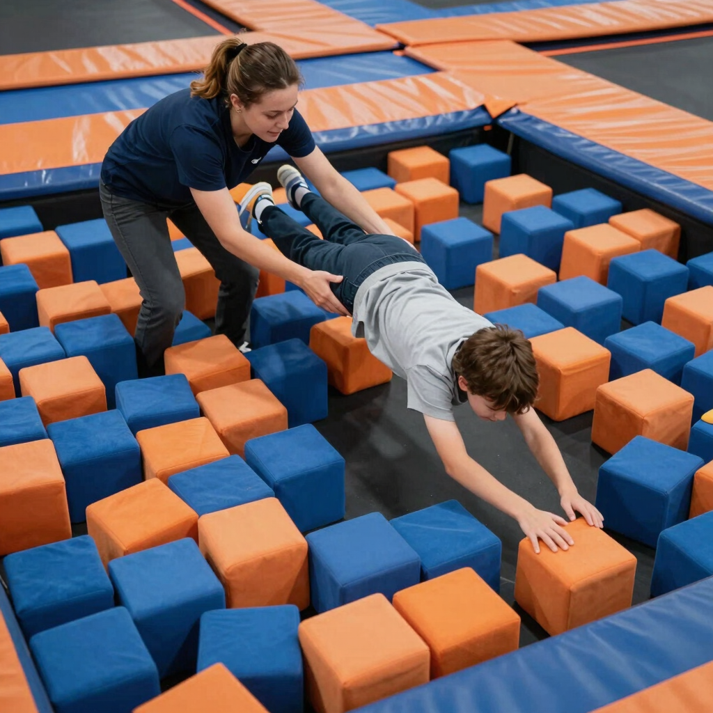 Acrobatic Foam Pit Clinic