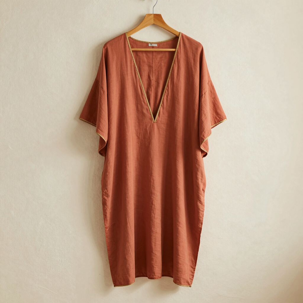 Handwoven Cotton Silk Kaftan
