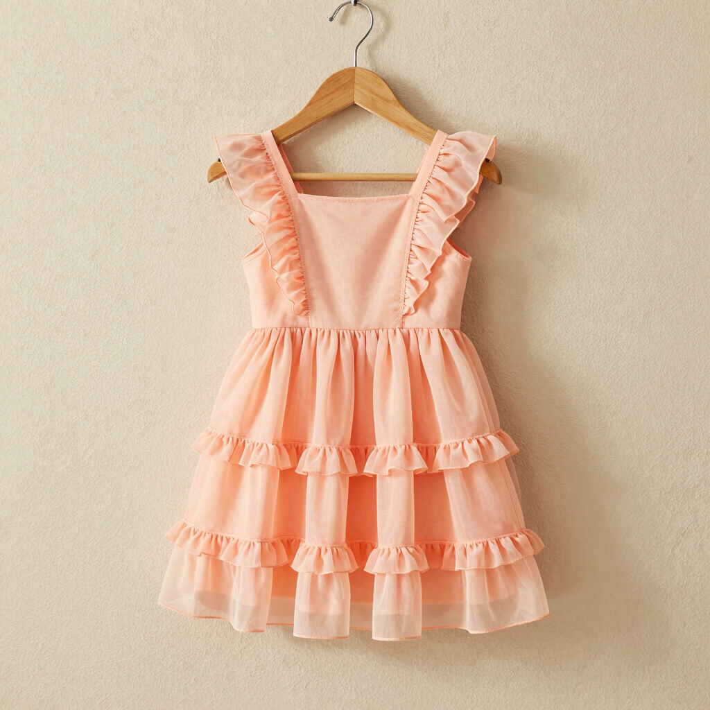 Organza Ruffle Festive Gown