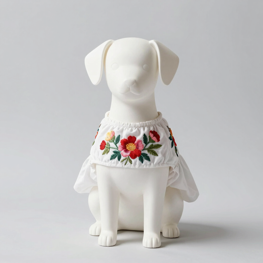 Vestido Artesanal Flores de Celaya