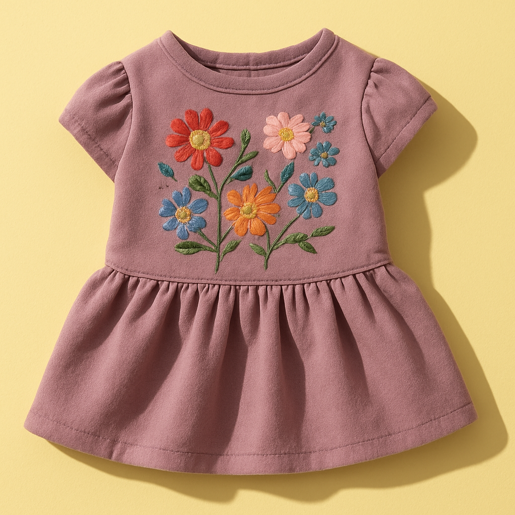 Vestido Artesanal Flores de Celaya