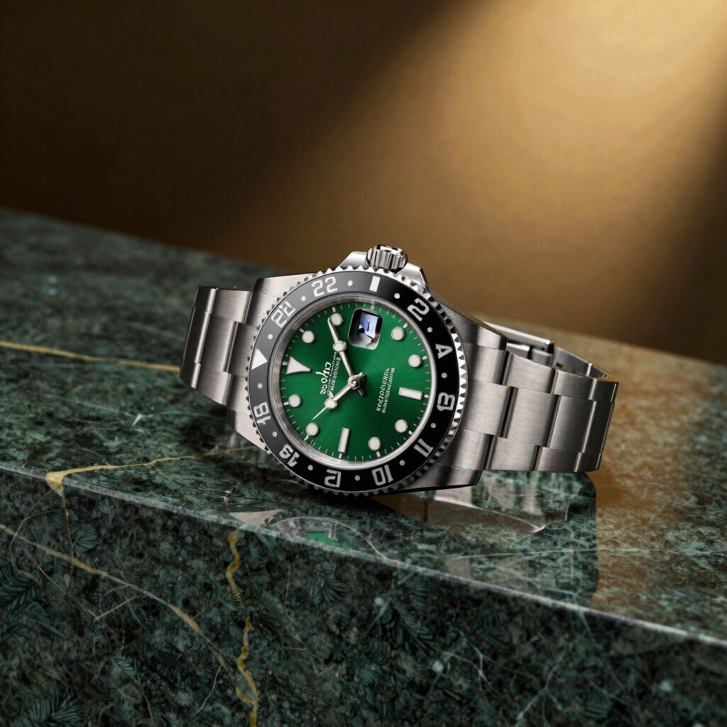 Relógio GMT Voyager Verde Floresta