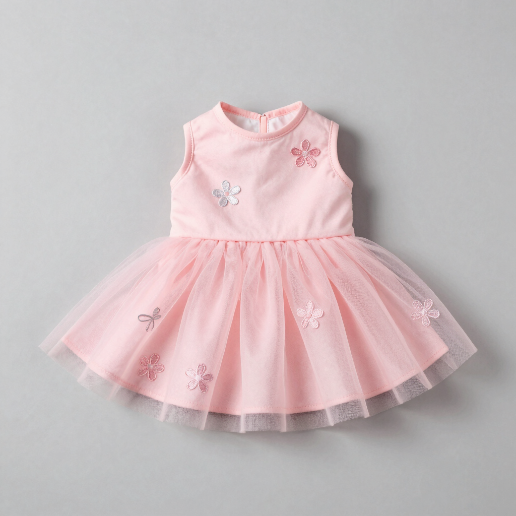Vestido de Gala Patitas Rosas