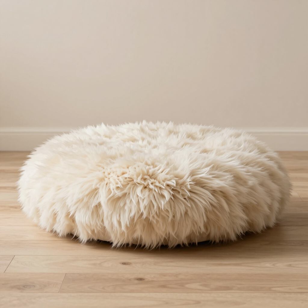 Lumi Faux Fur Floor Cushion