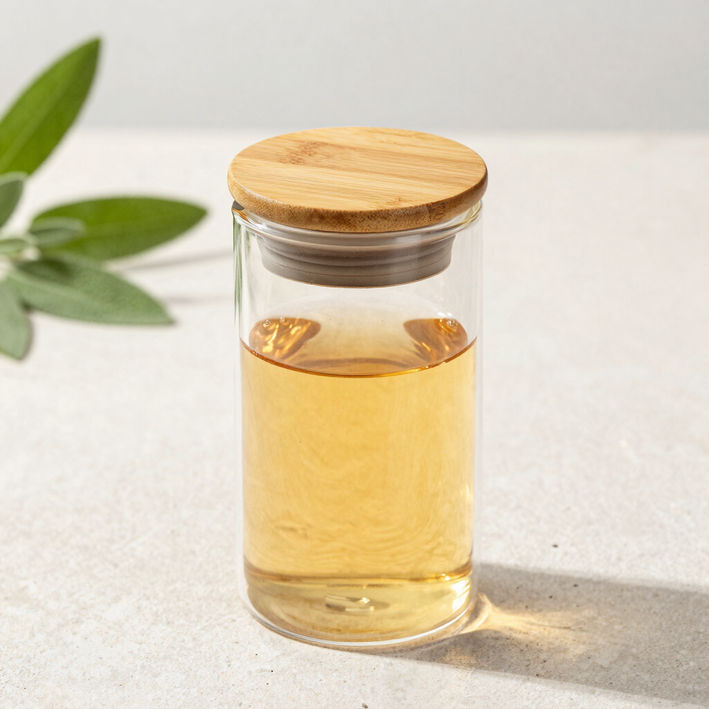 Infusor de Vidro e Bambu