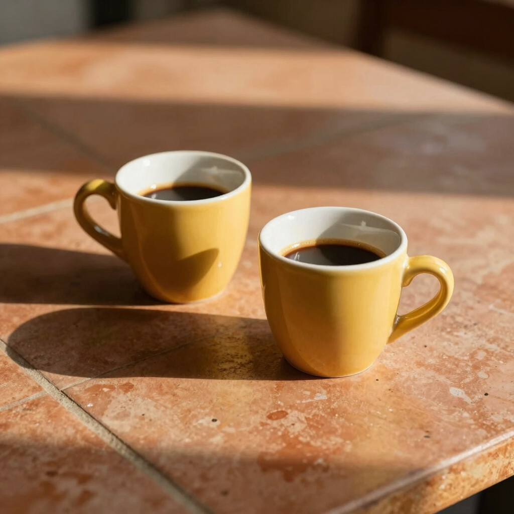 Soft Mustard Espresso Cup Set