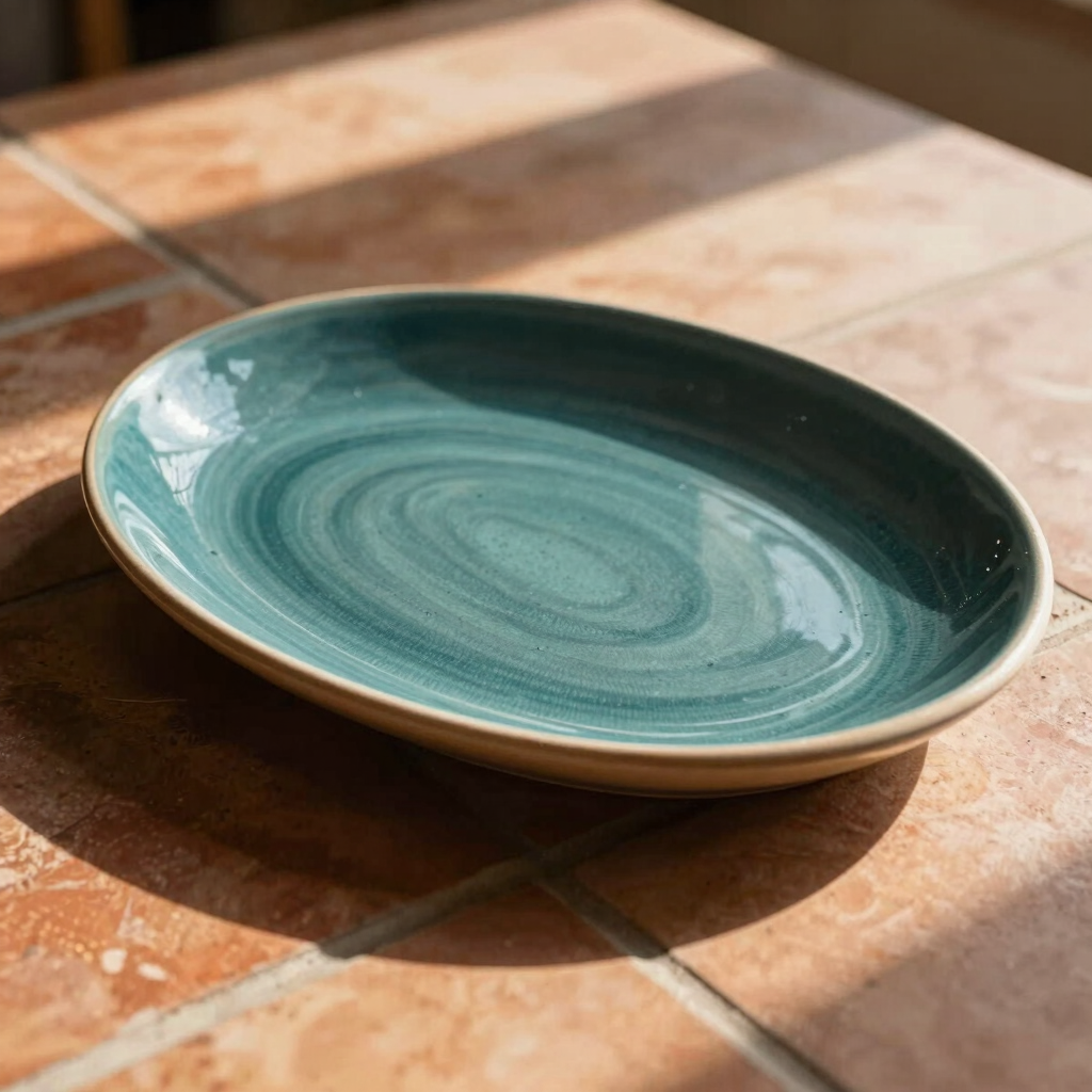 Deep Teal Serving Platter