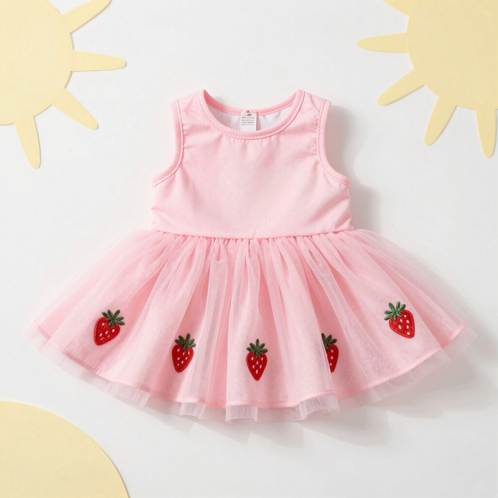 Vestido Tul Fresa Coqueta