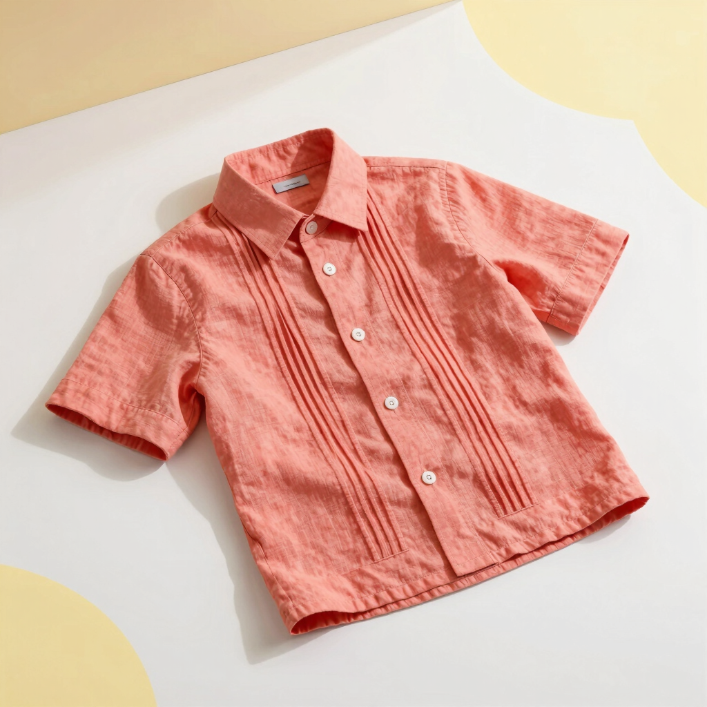 Camisa Guayabera Mérida Coral