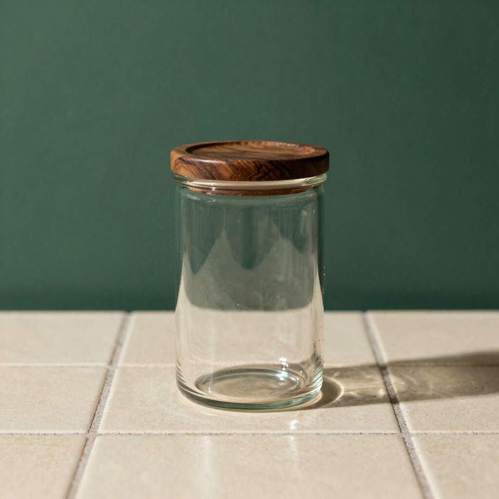 Smoked Glass Storage Jar