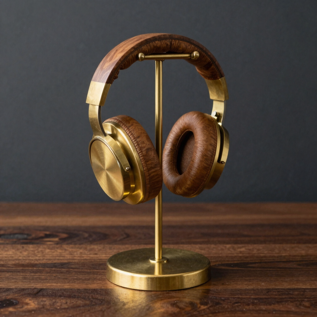 Alchemist Solid Brass Headphone Stand
