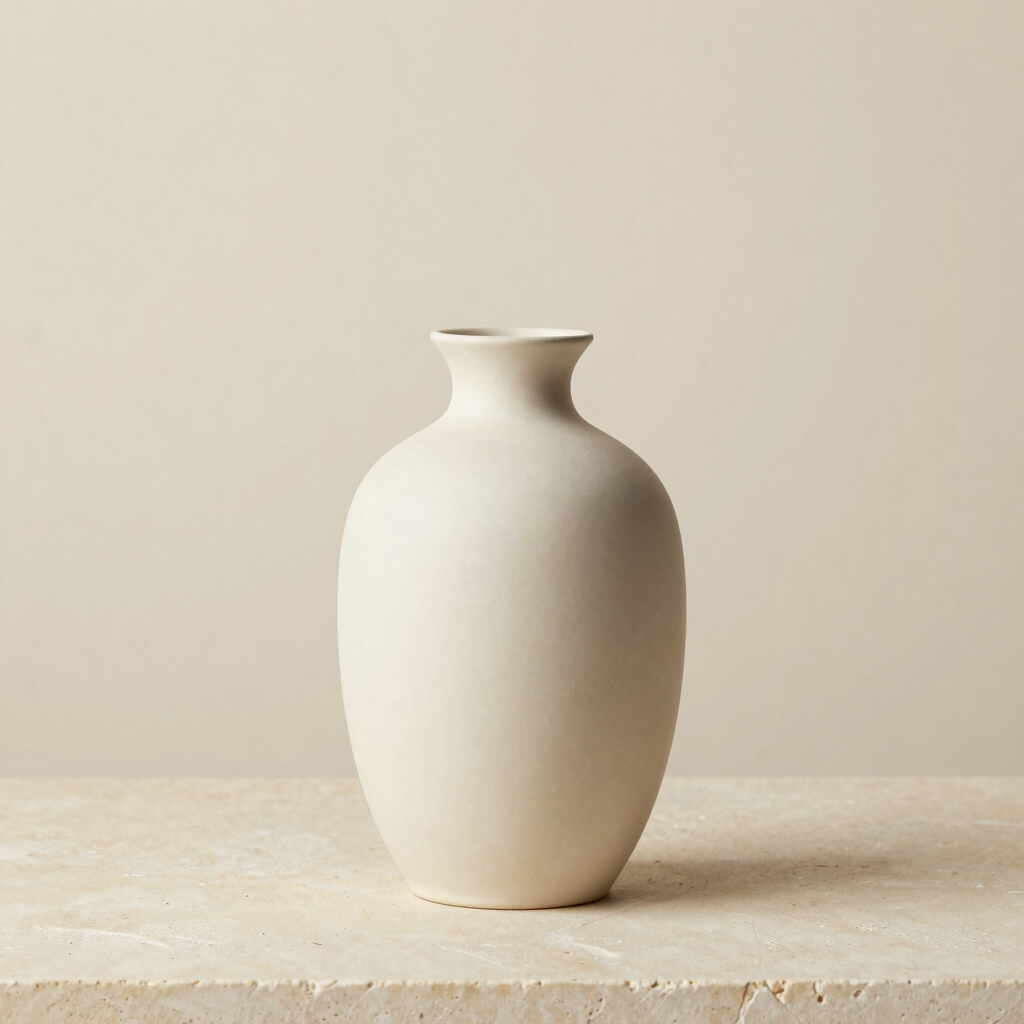Alabaster Keramik-Vase Kaze