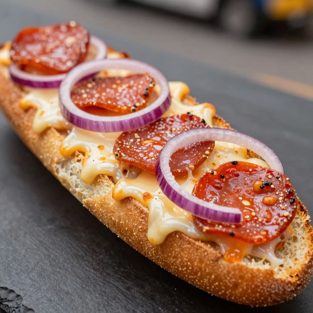 Zapiekanka Pikantne Salami