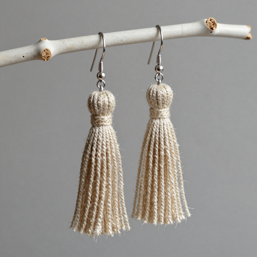 Boucles d'oreilles Lin et Argent