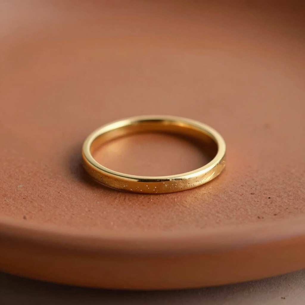 Bague Martelée Éclat Solaire
