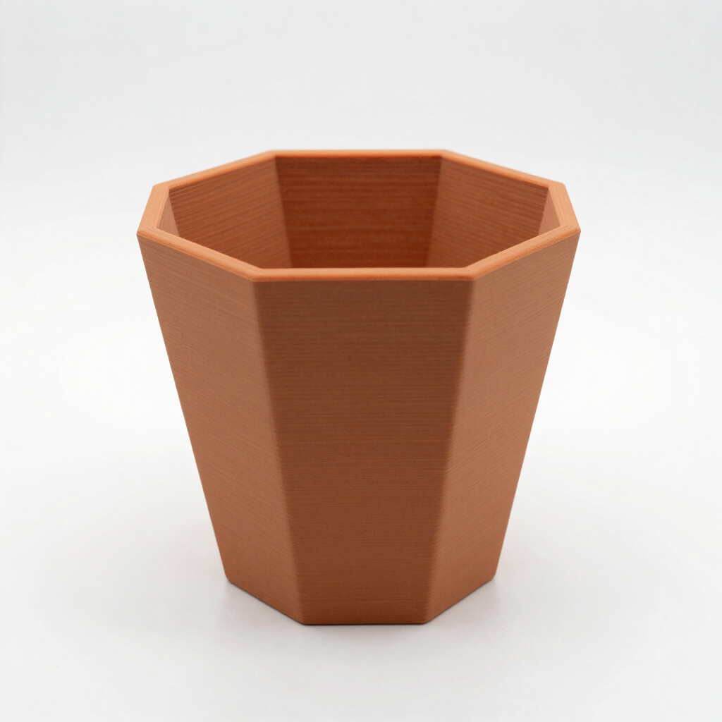 Geometric Terracotta Planter