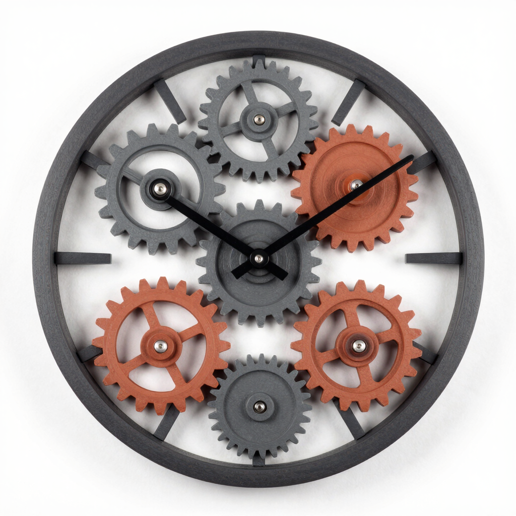 Mechanical Gear Wall Clock