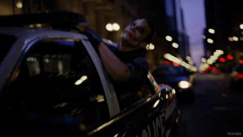 Joker Batman Car Gif
