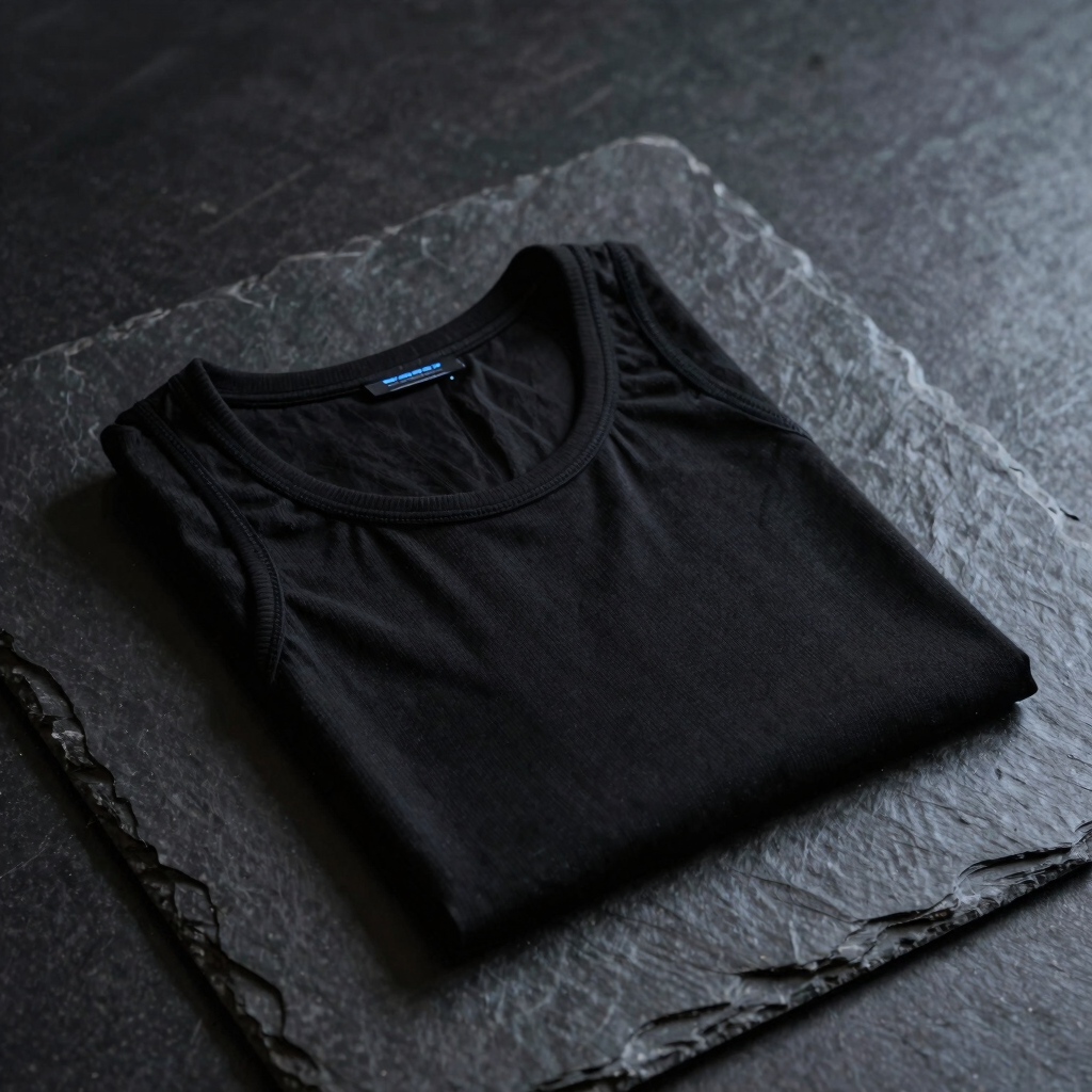 Obsidian Raw Ribbed Tank