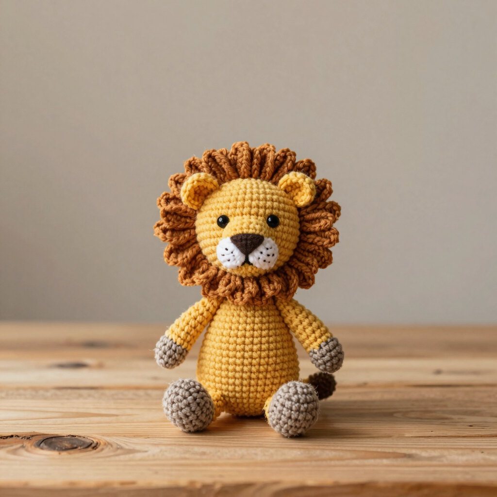 Leão de Crochê Amigurumi