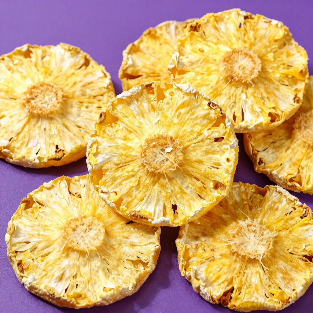 Vibrant Pineapple Ring Chips