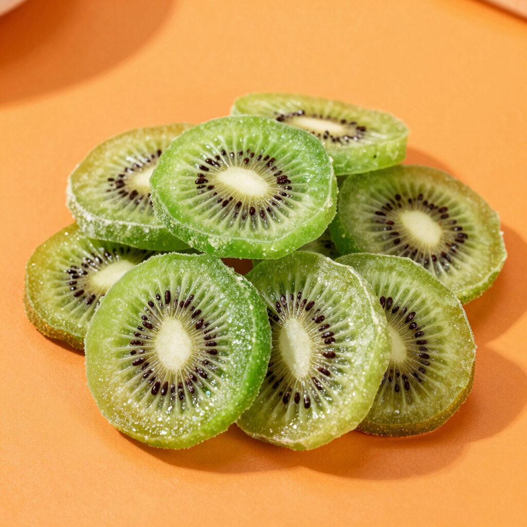 Dehydrated Kiwifruit Zest Slices