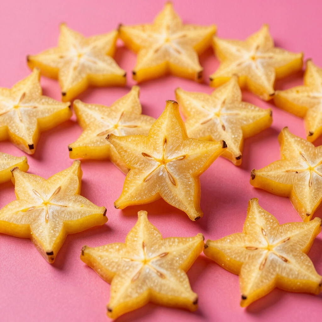 Tangy Starfruit Crunch Slices
