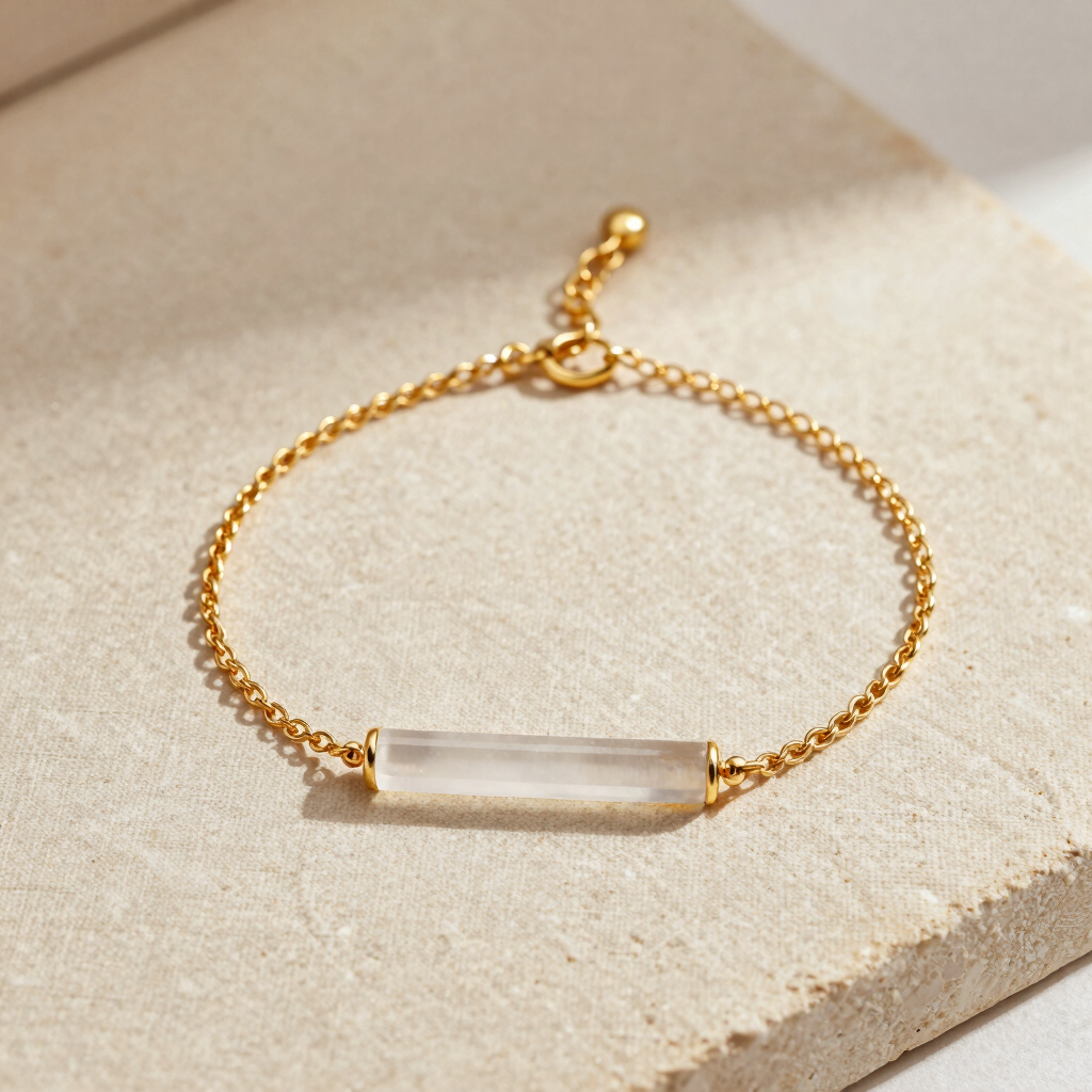 The Grounded Quartz Bar Bracelet