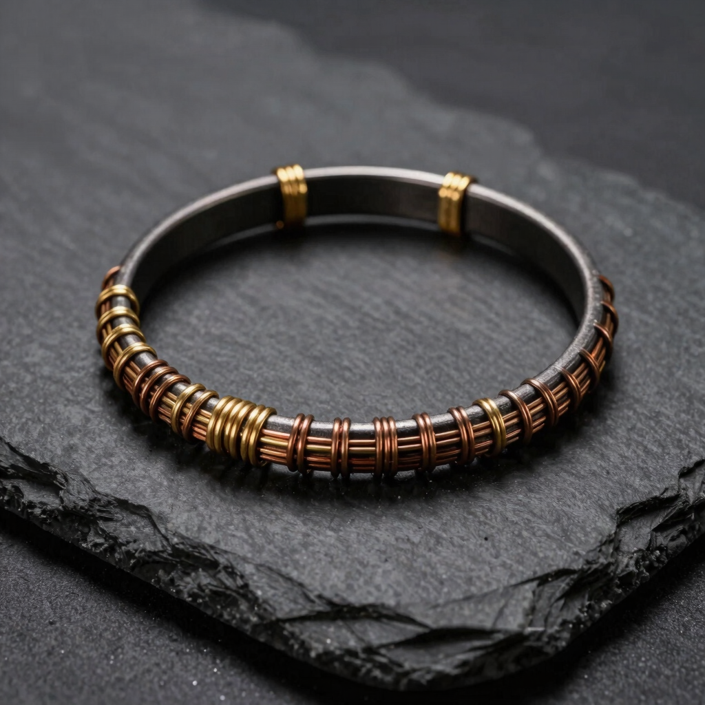 Tectonic No. 02 Woven Bangle