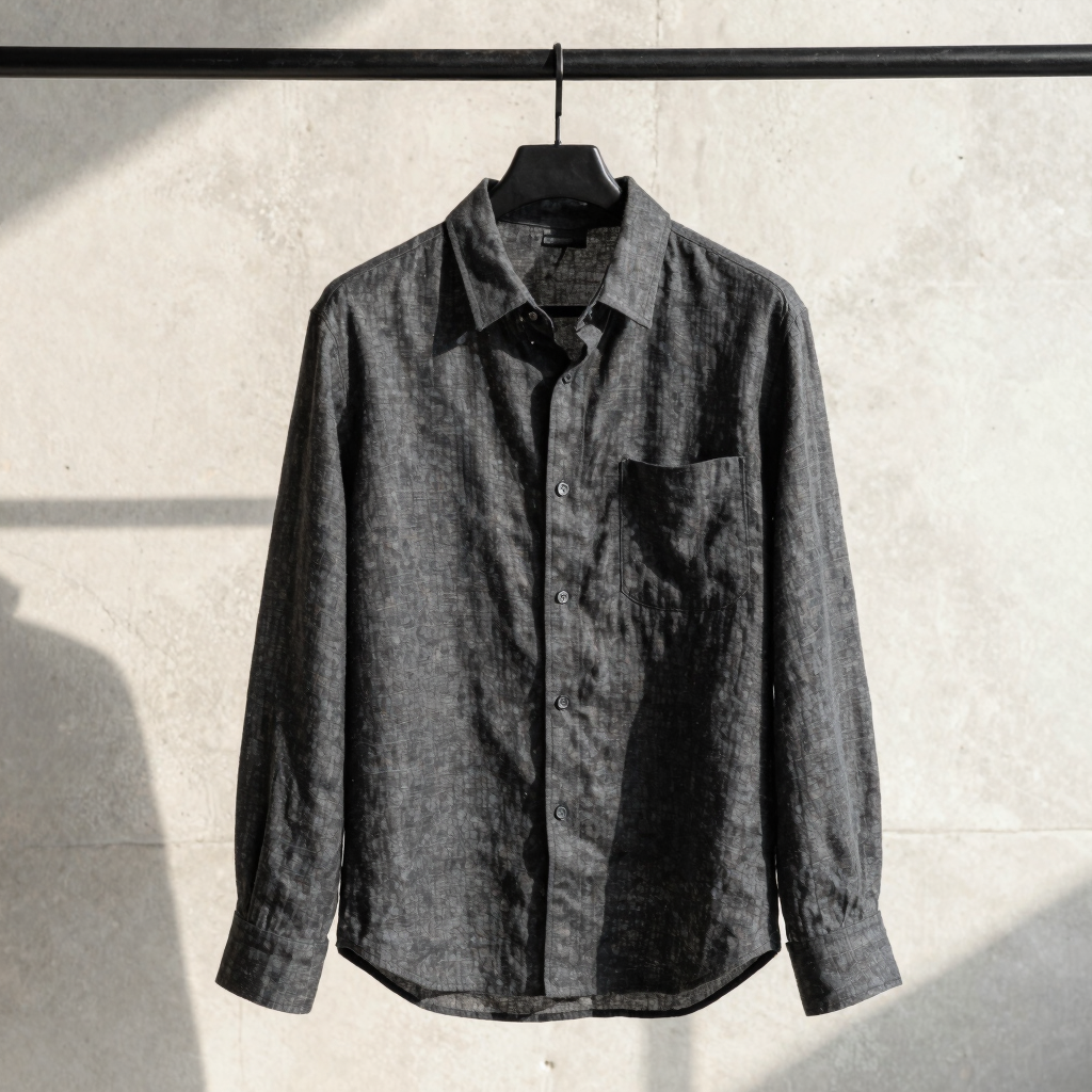 Asymmetric Linen Lounge Shirt