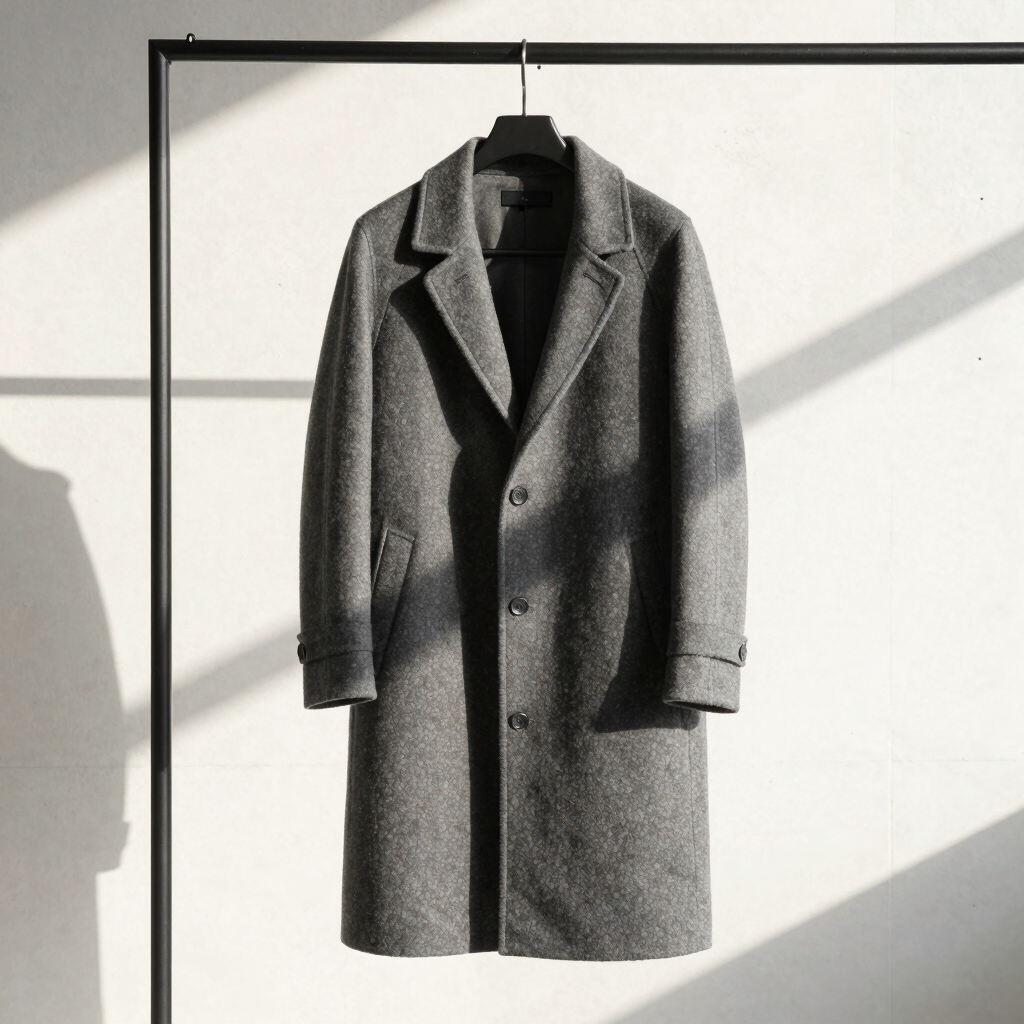 Architectural Wool Overcoat