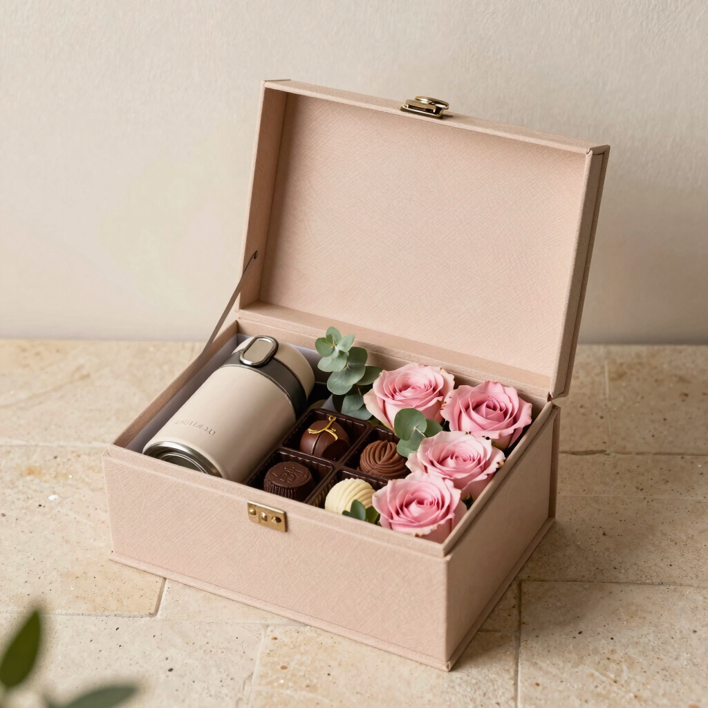 Caja de Regalo Personalizada Aura Rosé