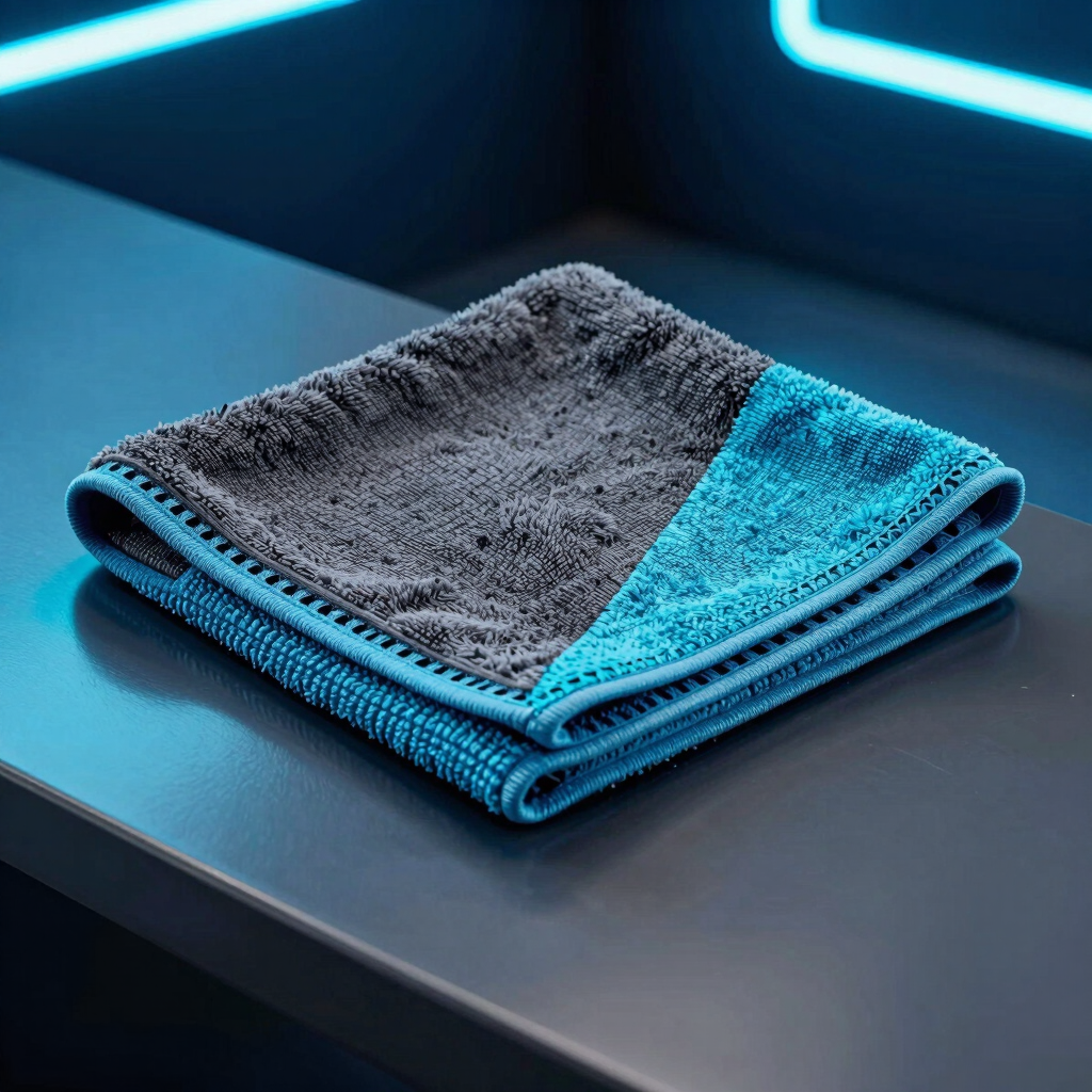 Khăn Lau Xe Microfiber Không Viền 500GSM