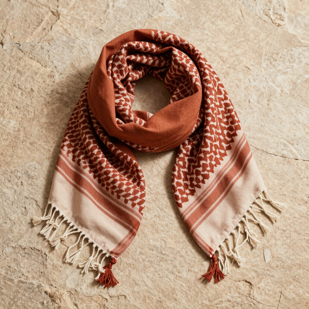 Terracotta & Sandstone Heirloom Keffiyeh