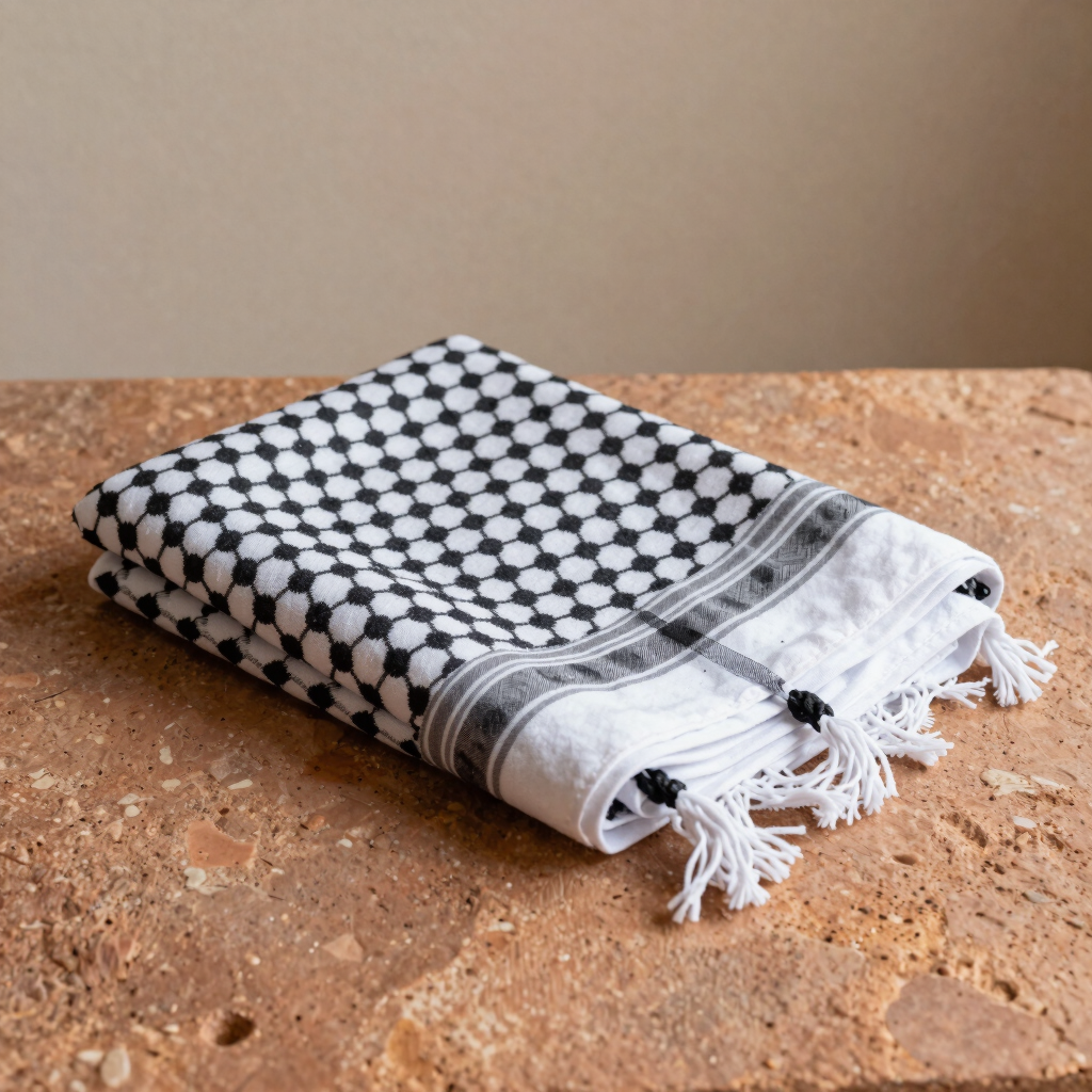The Al-Quds Classic Cotton Keffiyeh