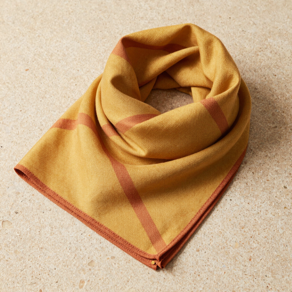 Bedouin Ochre Pattern Scarf