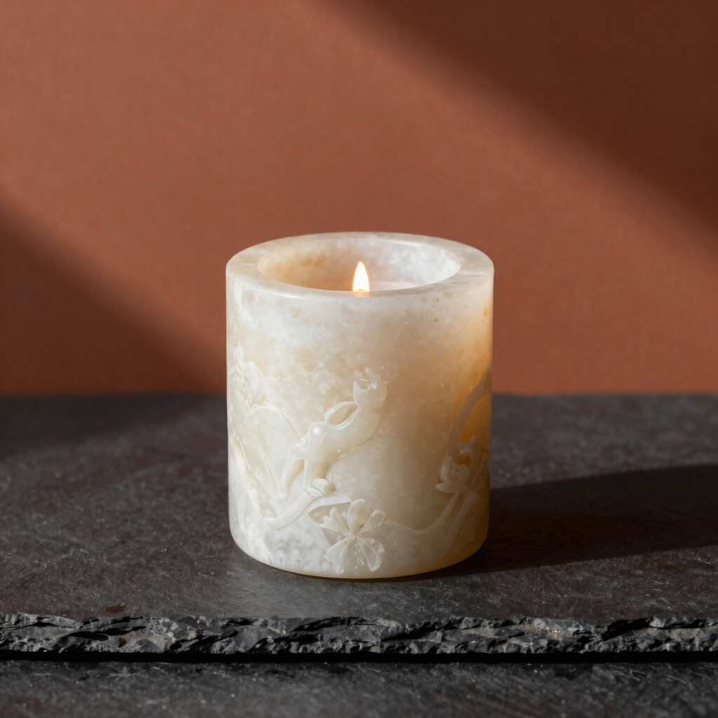 Alabaster Stone Candle Holder