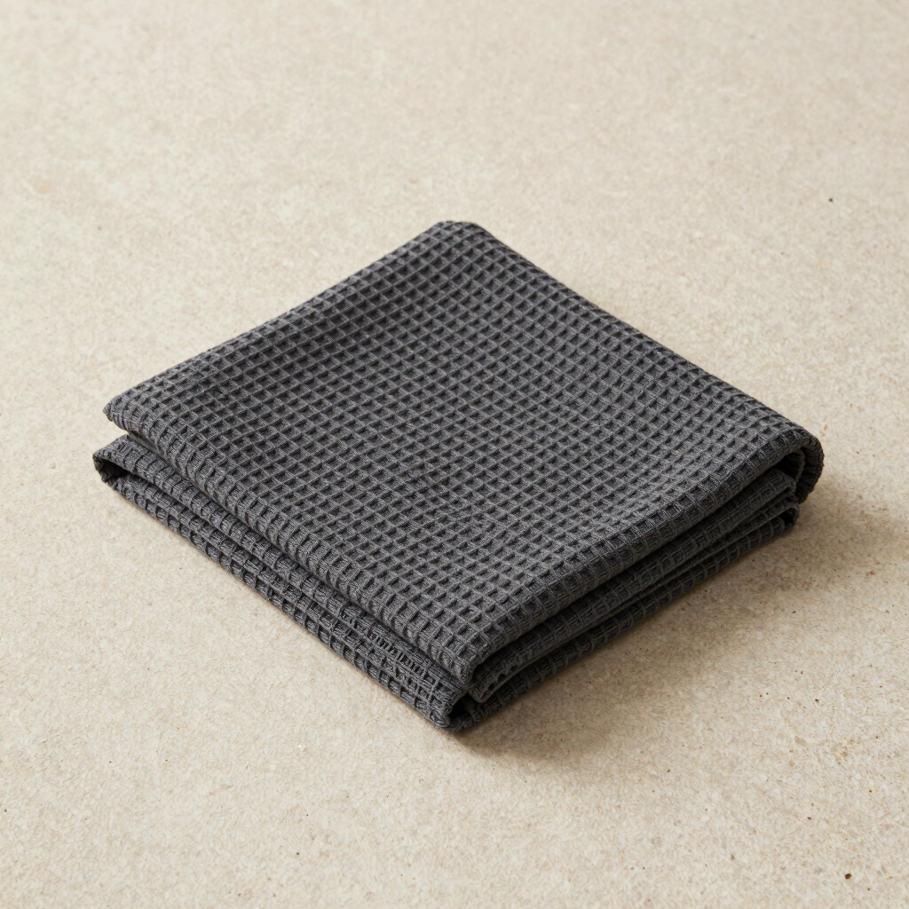 Charcoal Waffle Throw