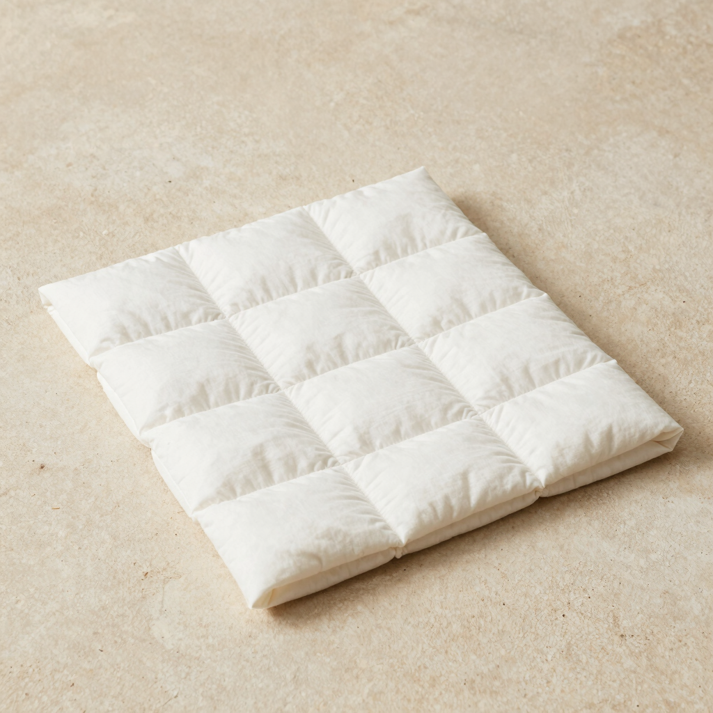 Bone Cotton Grid Quilt