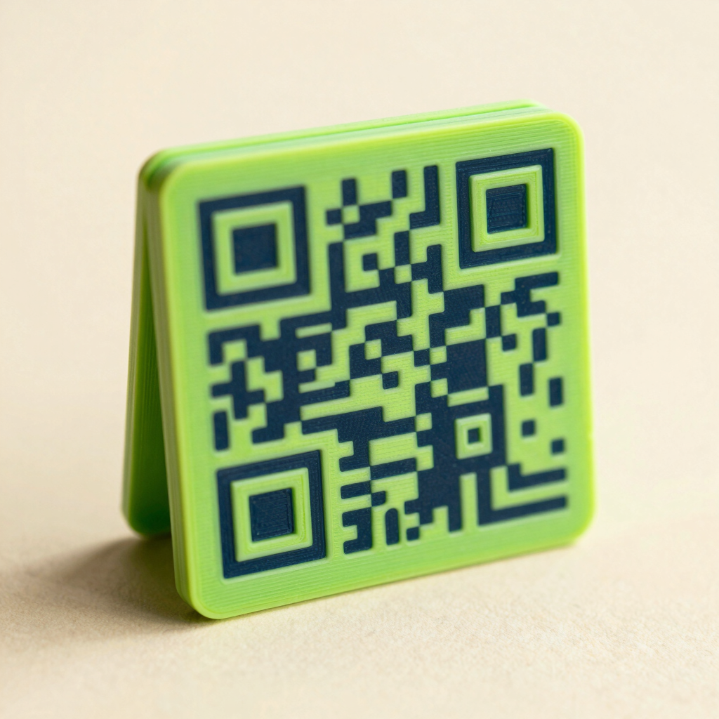 Custom QR Code Desk Stand