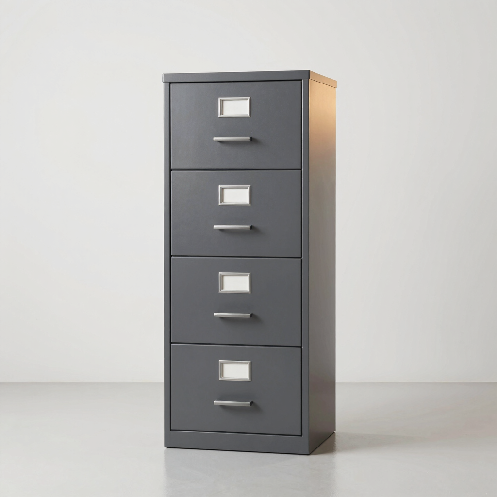 Titan 4-Drawer Metallic Filing Cabinet