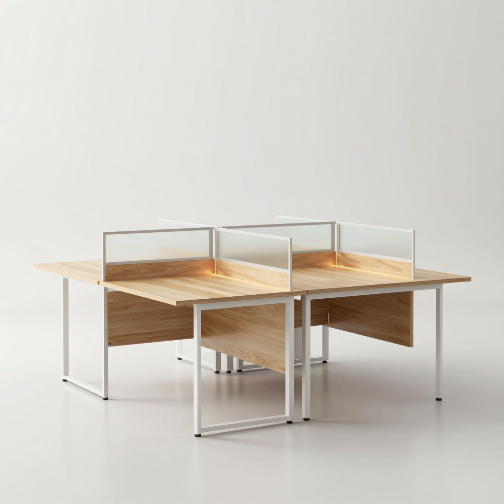 Cluster 4-Person Office Workstation Desk