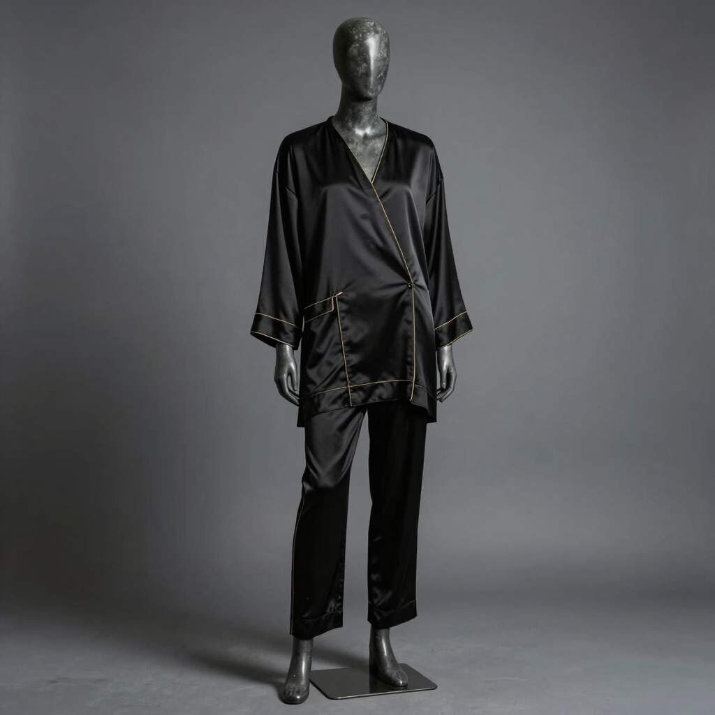 Obsidian Silk Sherwani Set