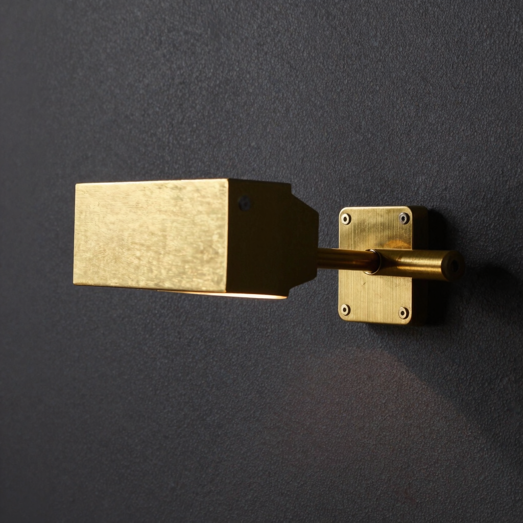 Gilded Pivot Mirror Lamp