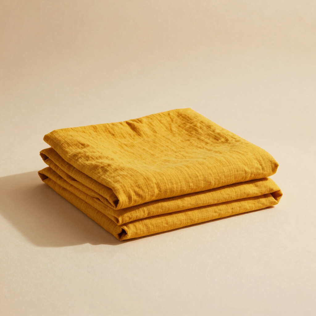 Turmeric-Dyed Khadi Cotton Throw